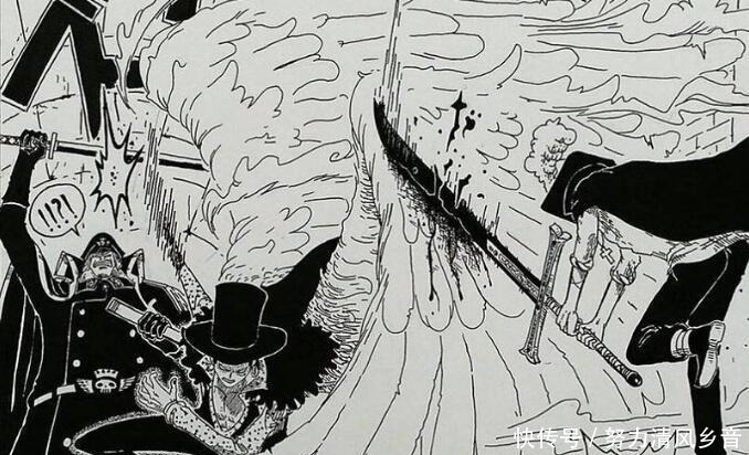 七武海|海贼王鹰眼单挑黑胡子全团,希留重伤,拉斐特被一刀秒