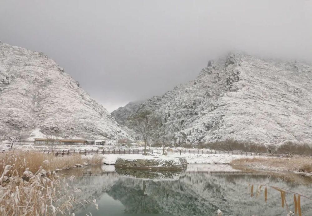 冬雪|一场冬雪，飞白作画，染了山水，美了岩画