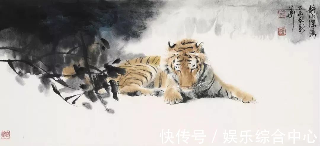 虎画@葛新华新春虎画 :2022虎啸生风王者归来