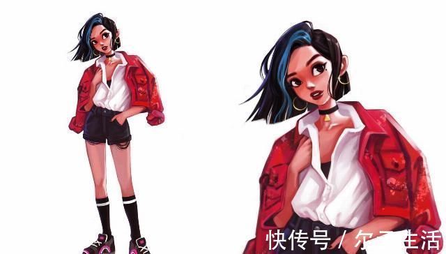 宝嘉康蒂|“油画风格”的迪士尼公主,身穿便装很摩登,又酷又拽比王子还帅