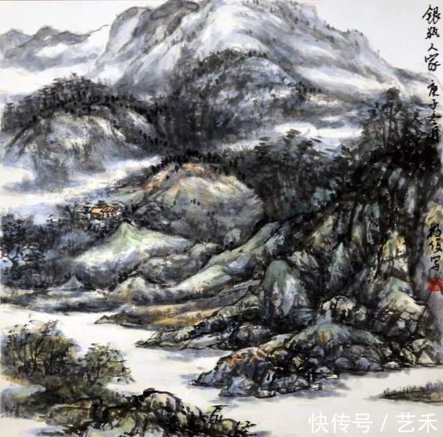 东莞市#画家杨俊——山水自然清雅,温婉柔情作品选