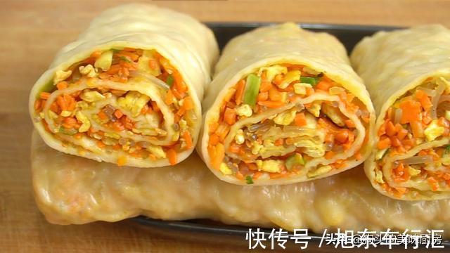 吃法|胡萝卜过瘾的吃法,皮薄馅大,层层裹着馅料,挑食的孩子都爱吃