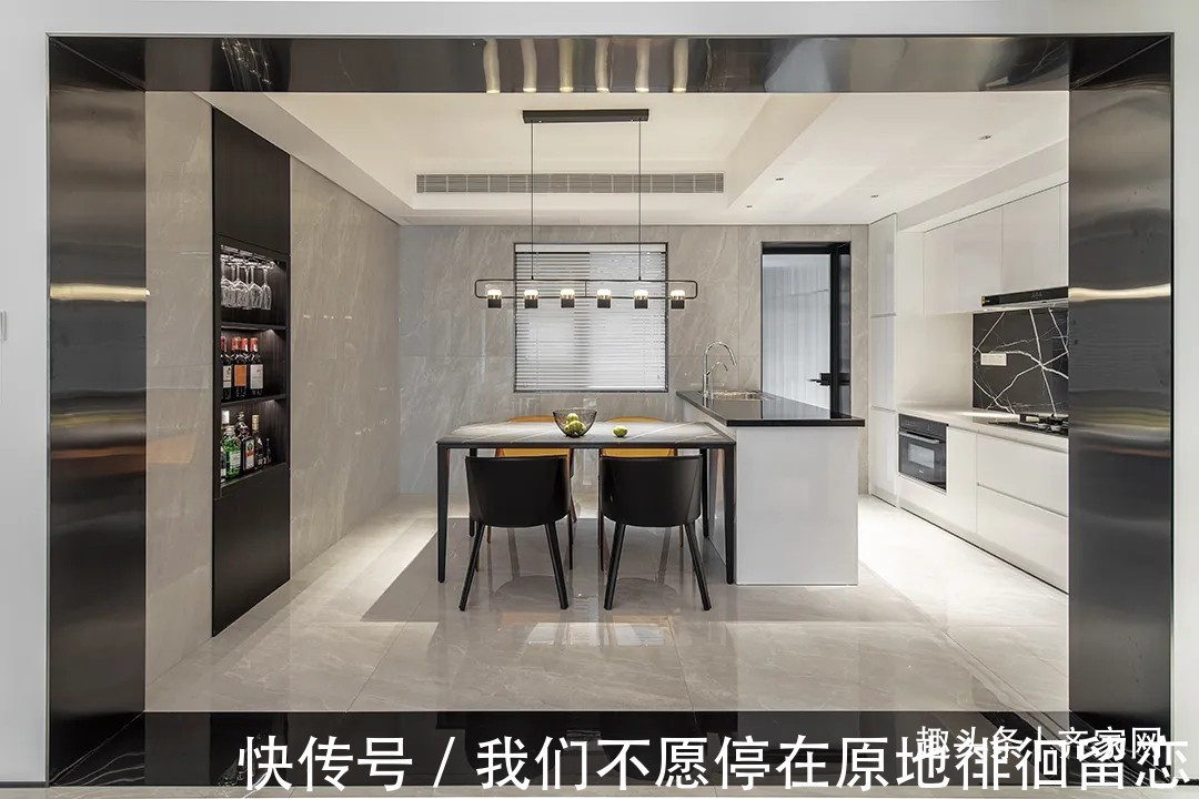 改造|98平三房现代改造,拆掉非承重墙体,让空间互通互融