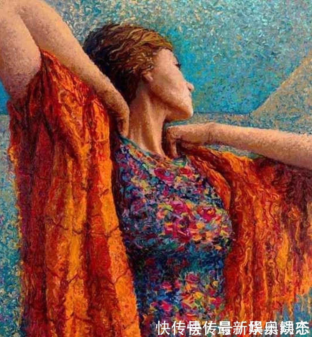 斯科特!扔掉画笔,用手指玩转色彩——美女画家艾里斯神奇的指上绘画