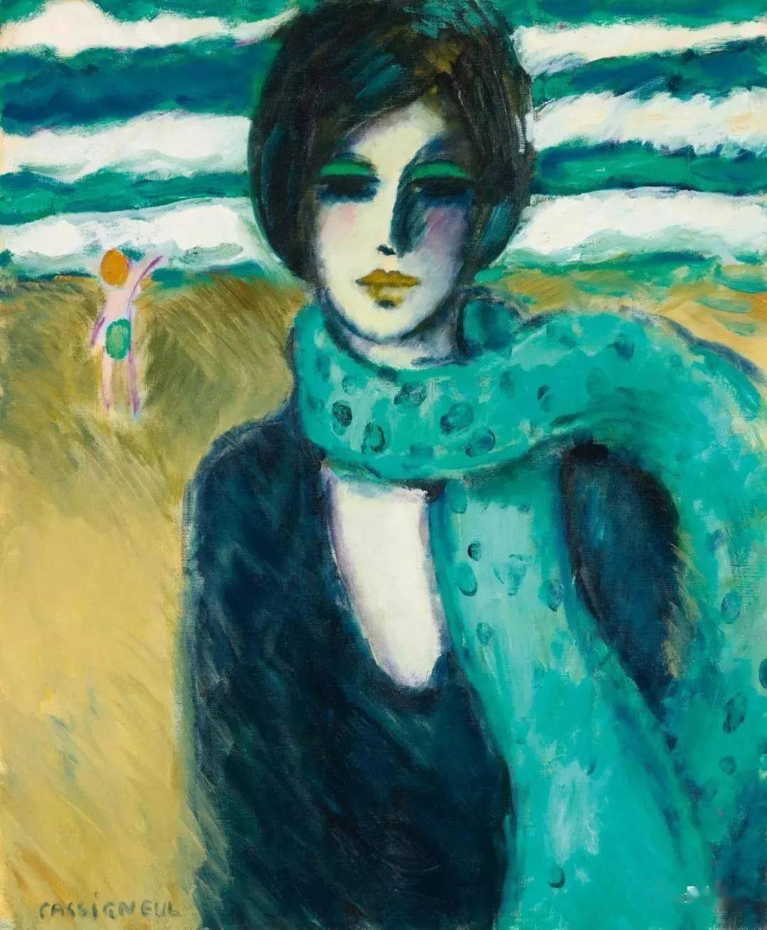 野兽主义#皮埃尔·卡西尼尔:领略野兽主义奔放节奏和表现主义浓烈意蕴油画作品