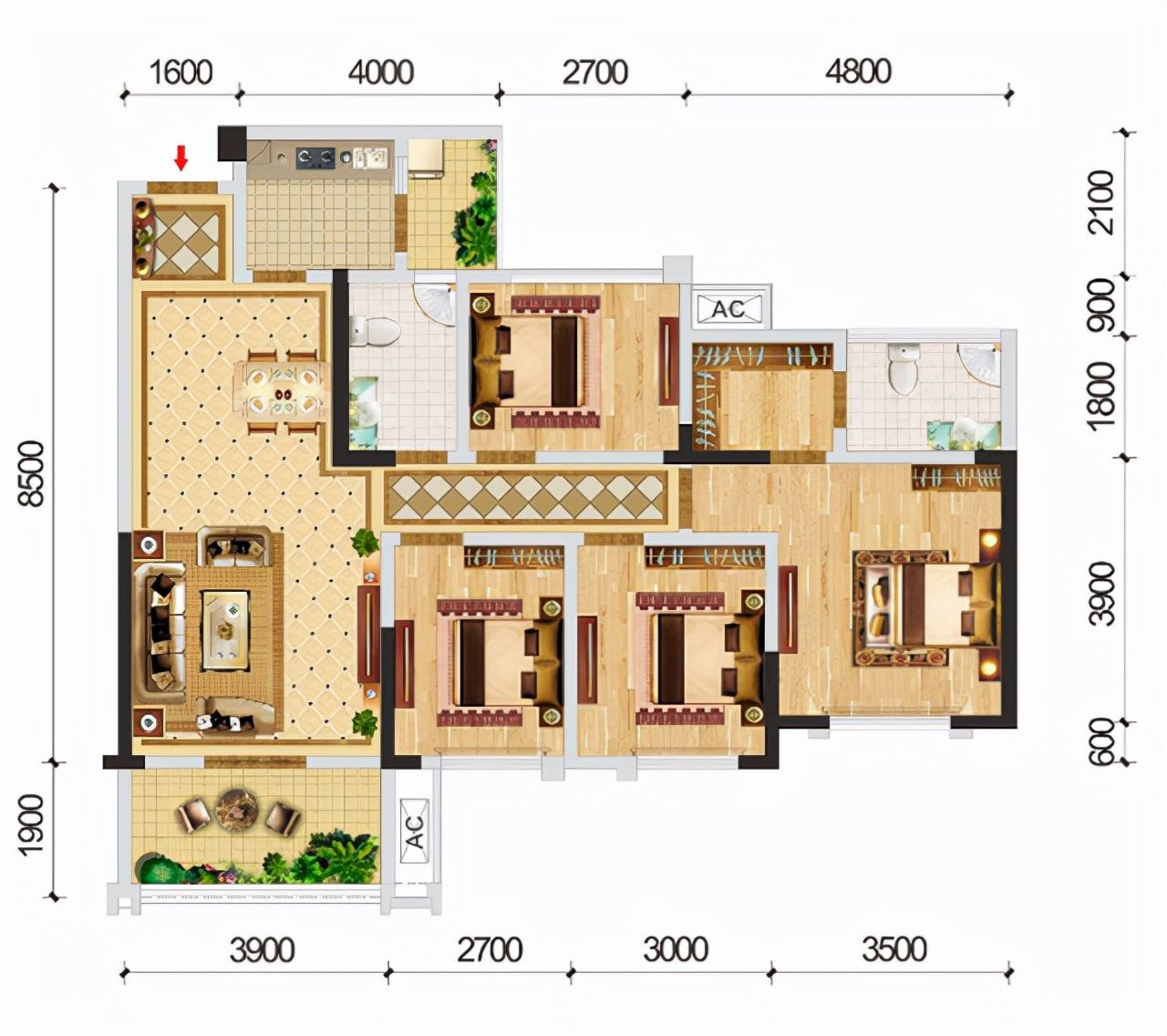 均价|建面不到100m2，可做4房！宜宾这些户型，多是7000+元/㎡