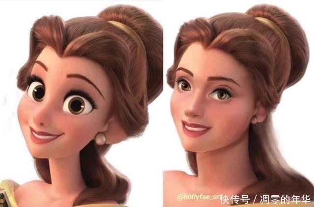 安娜|如何让迪士尼公主更像真人“面部重塑”了解一下，茉莉美到惊艳