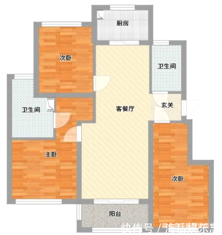 吊顶|参观110㎡三居室，瓷砖上墙配大理石线条，装修简洁却高级感十足