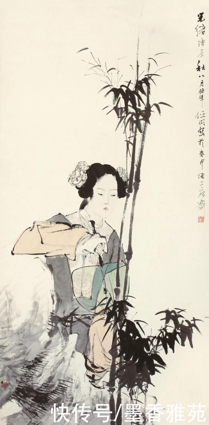 海派大师任伯年的国画作品，生动传神