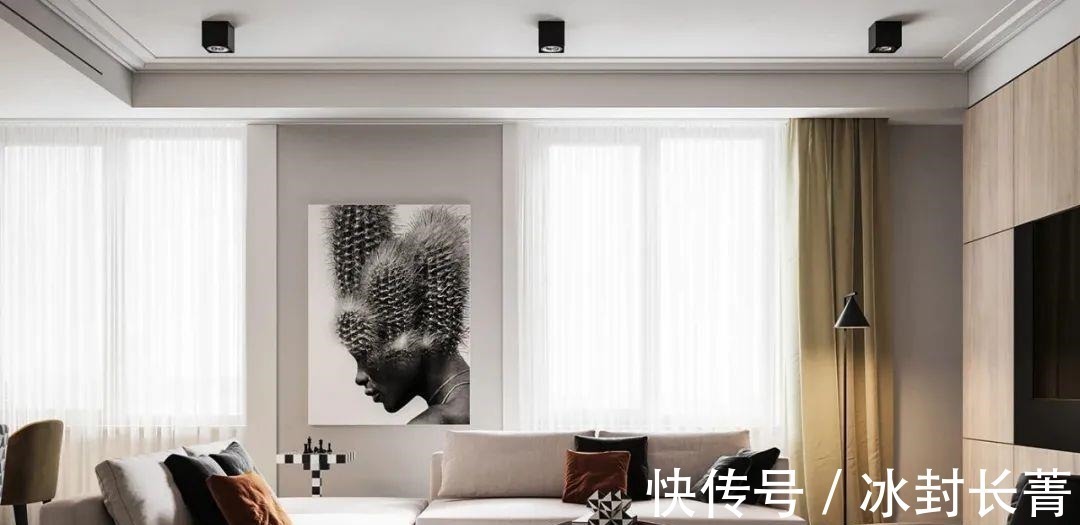 饱和度|小夫妻用莫兰迪色+现代简约风格,让两室一厅舒适又颜高!