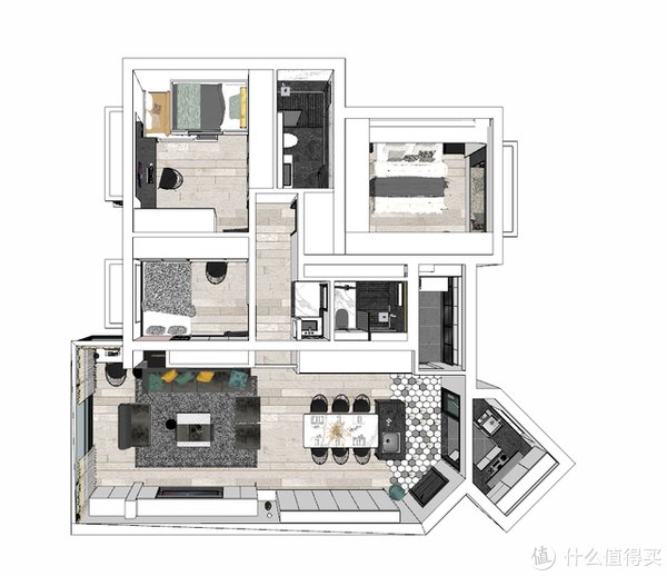 客厅|深圳夫妻家中的高级场面：坚持全屋打满柜子，效果不是一般的大气