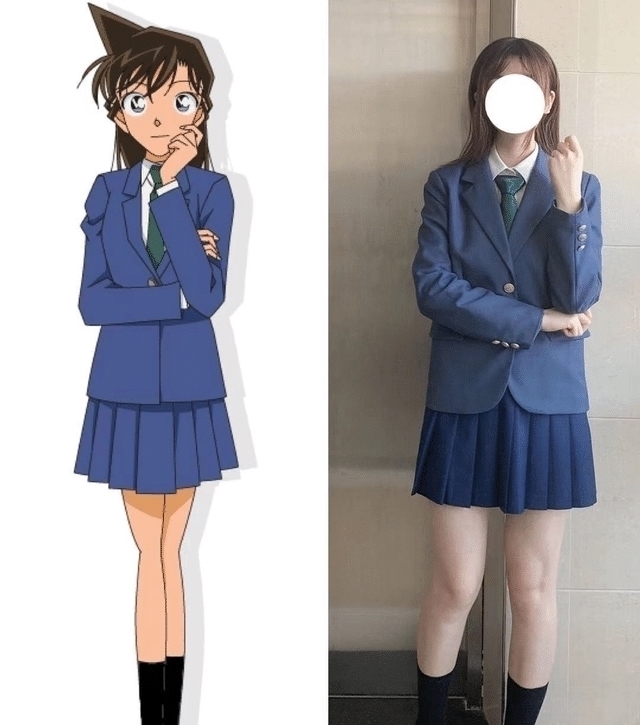 jk|动漫中的JK制服穿搭,毛利兰造型文艺范十足,网友:学到了