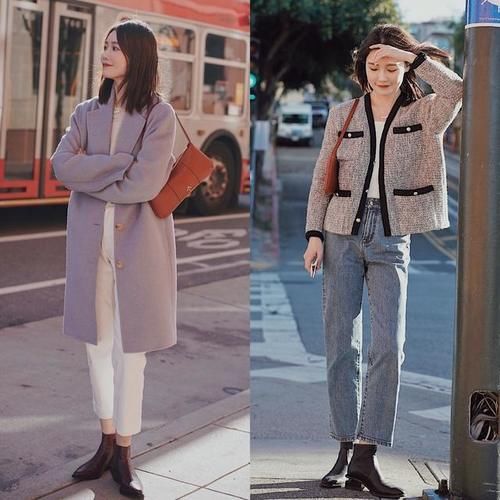 九分裤+短靴=今春显高cp，气质利落又时髦，小个子也能穿