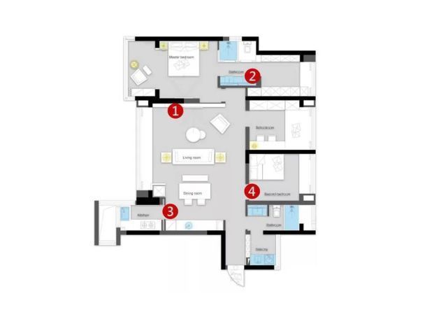 北欧|136平的北欧三居室,加入孔雀绿、复古木色轻奢范的色彩!