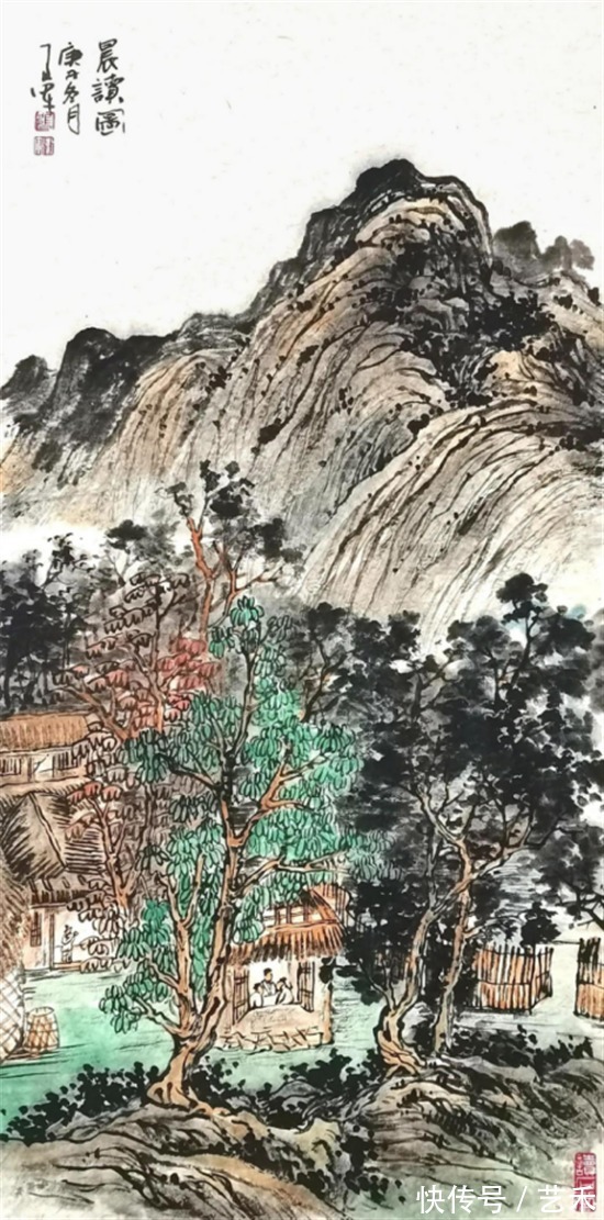 娄师白#古风新韵?意境深远——著名画家张卫军山水画作品赏析