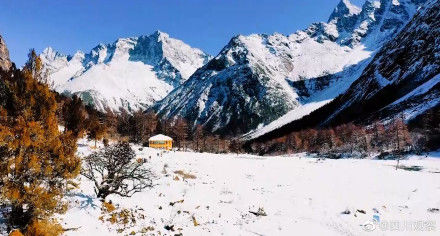 阿坝|美！看四川阿坝雪景光影交错