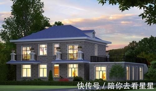 露台|当别墅设计遇到与父母分开住,这种主屋结合偏房建房方式,真前卫