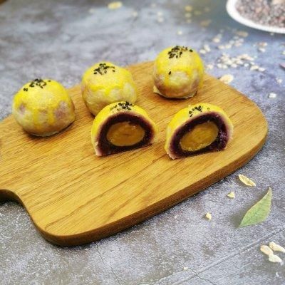 仿蛋黄酥 创意土豆沙拉球#一起土豆沙拉吧#