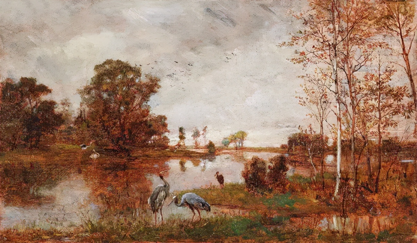 爱雨果!奥地利艺术大师,爱雨果·查勒蒙特的油画作品很清新自然!