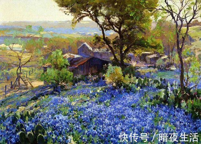 绘画@蓝调印象派风景油画，每一幅都令人寻味！