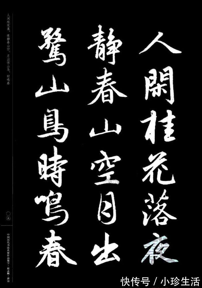 弗精|赵孟頫书法集字《唐诗》!学书在玩味古人法帖,悉知其用笔之意,乃为有益!