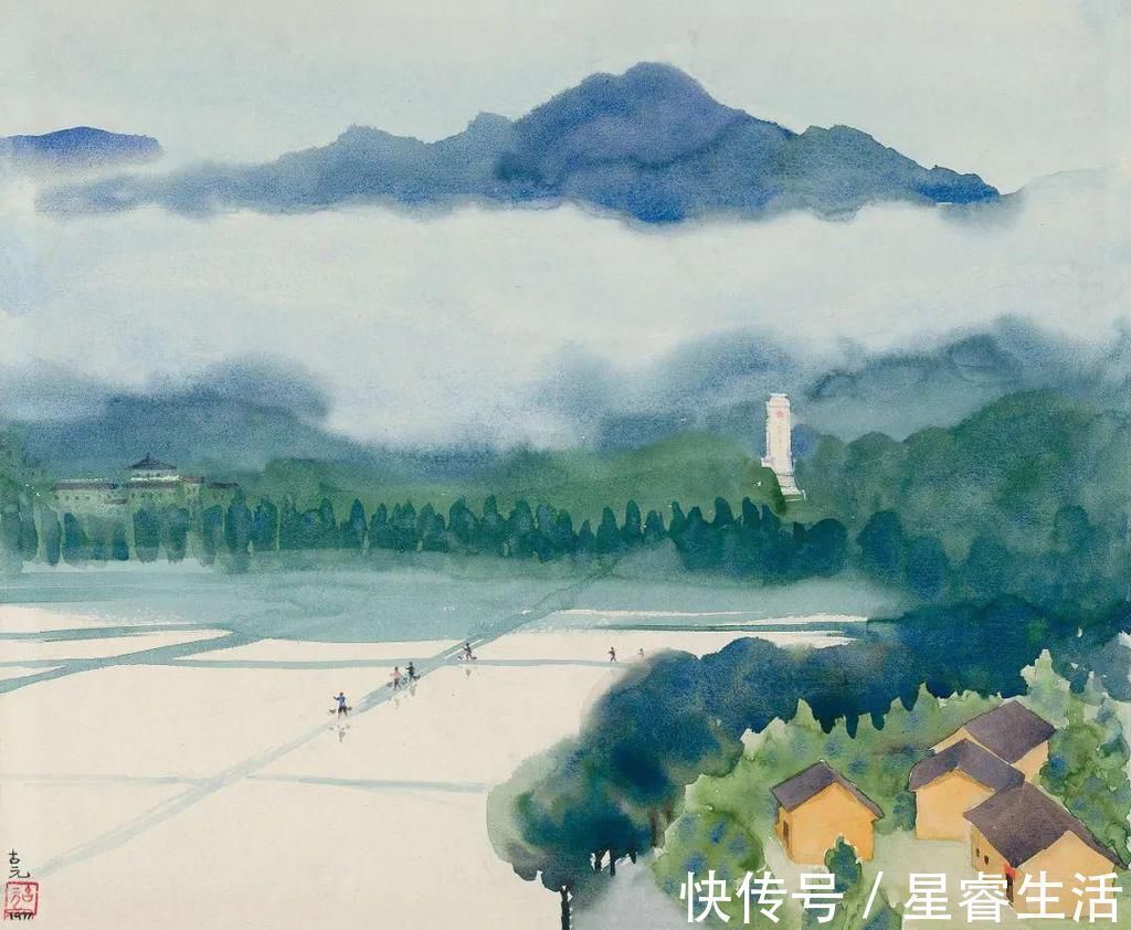 水彩&他被徐悲鸿称为“中国艺术界卓绝天才”,融入水墨意境的水彩,太美好了!