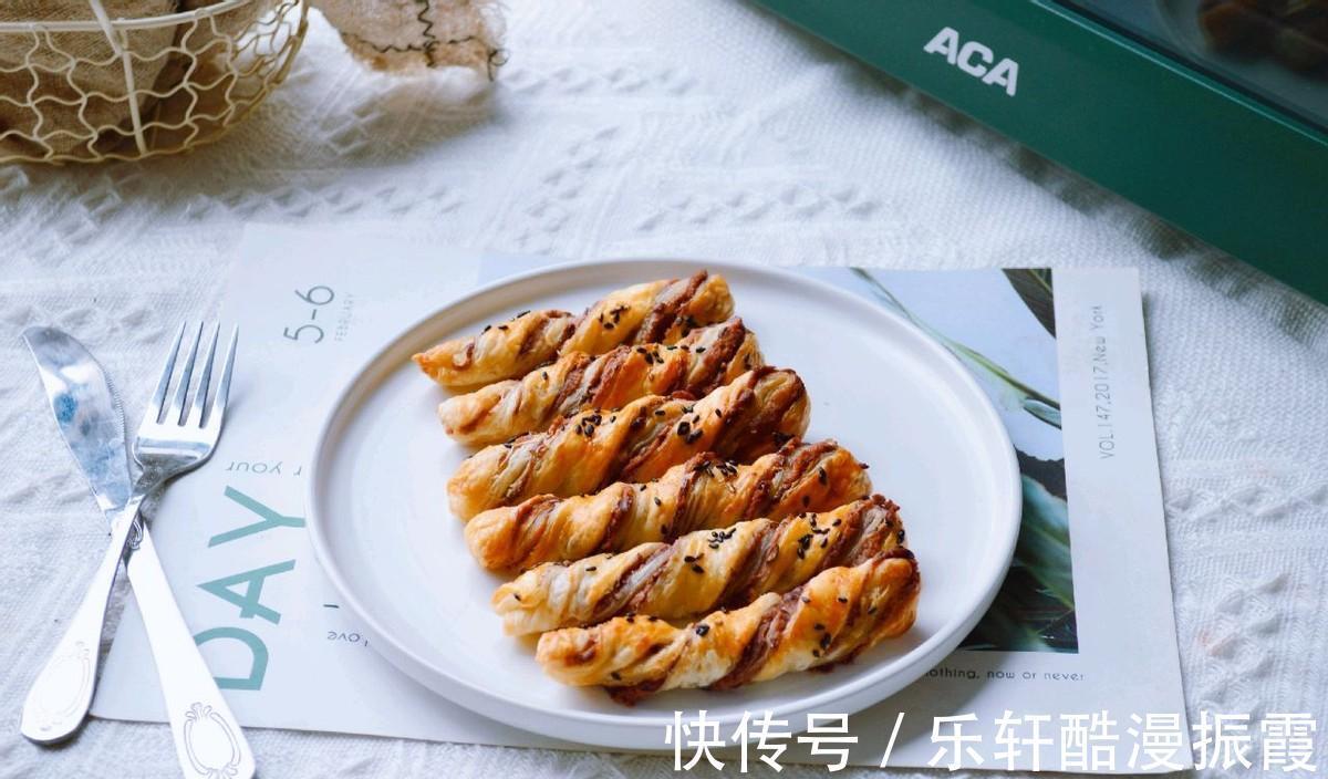 家庭版|家庭版豆沙扭扭酥,香酥可口,美味香甜