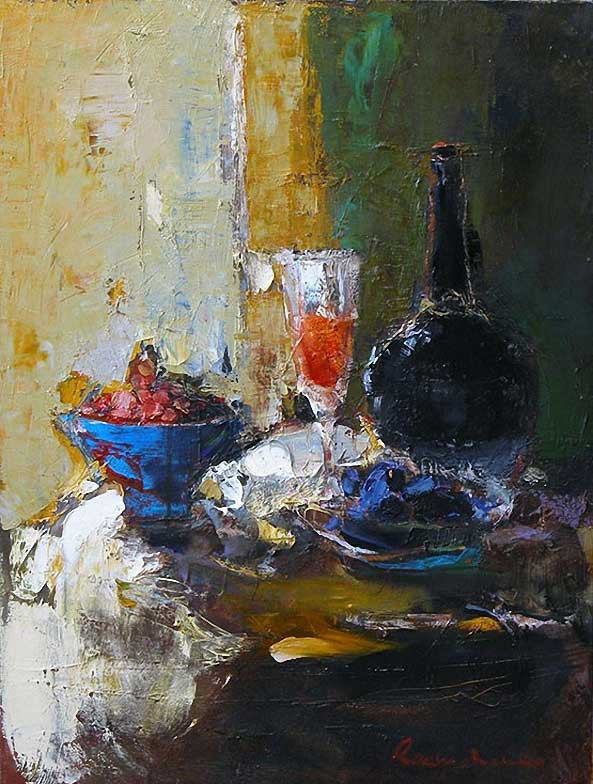 谢尔盖$乌克兰画家谢尔盖 瑞斯里什柯的油画,别有风味!