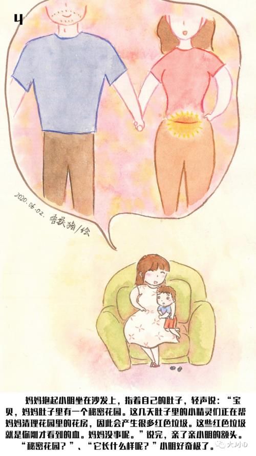 当孩子发现带血的卫生巾……（附最美科普漫画）