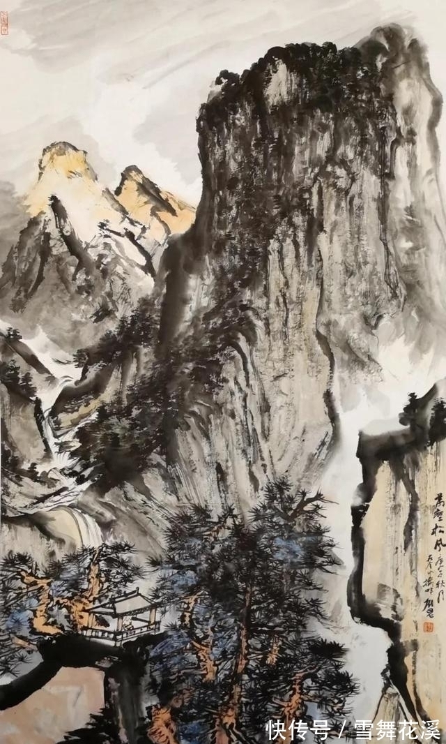 昏晓!用水墨为泰山存照立传——评著名画家刘罡泰山主题系列山水画