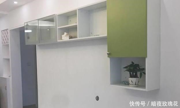 橱柜|96平小三房，硬装花6万搞定，直接刷白墙装柜子，越看越喜欢！