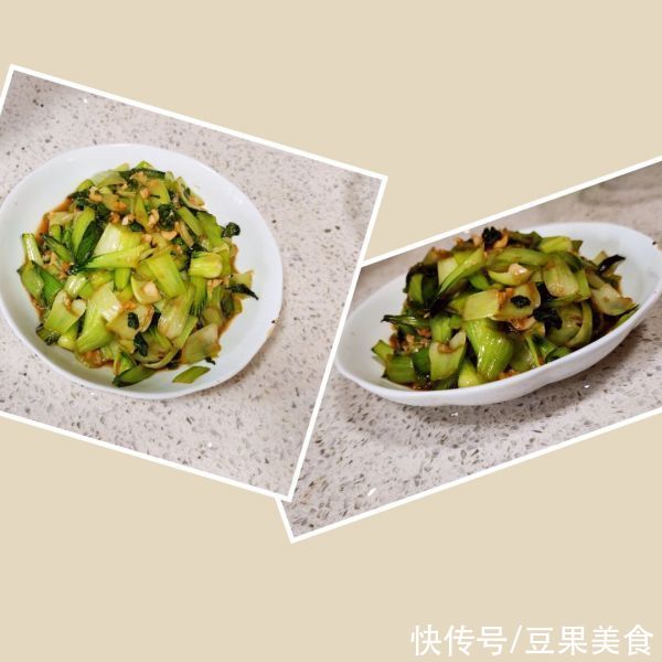 油菜|简单快手又下饭的秘制蒜蓉油菜吃起来那叫一个香