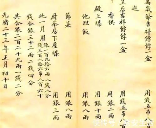 书法&晚清瑾妃记的皇家账单曝光,字体让现代人汗颜,比书法家更胜一筹