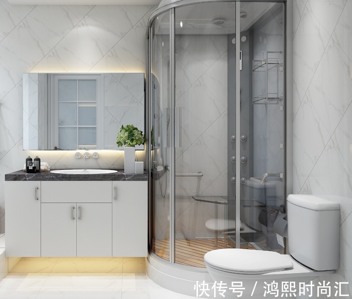 花洒|不是推崇国外,而是这些装修,真的值得借鉴,卫生间也能很简洁