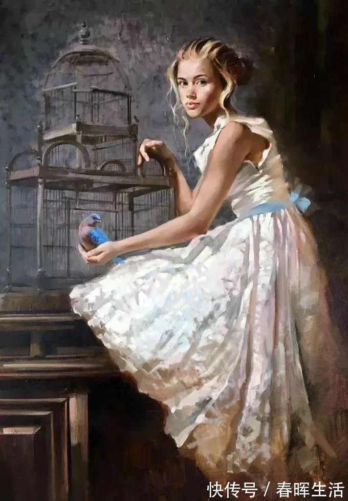 irene@她的油画有一种惊艳脱俗的美,乌克兰天才女画家艾琳·谢里