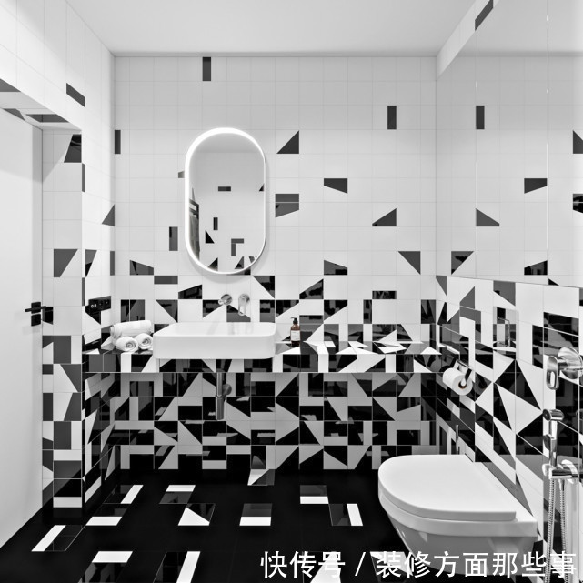 卫浴|120平现代风米三居室,一步一景,细微之处见极