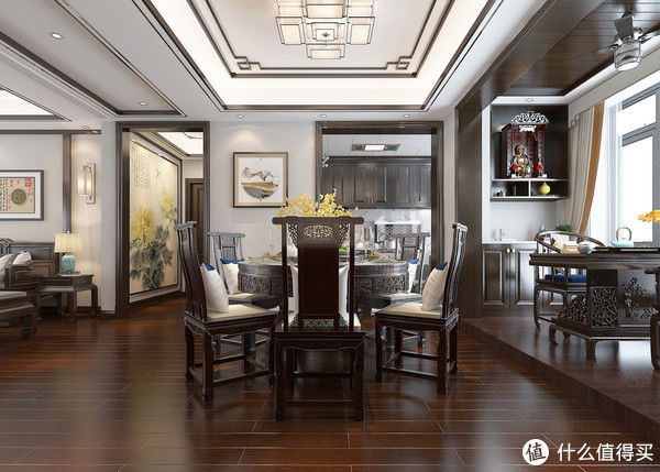 长沙|长沙夫妻130平米的新中式风格,客厅韵味十足,细节之处尽显品味