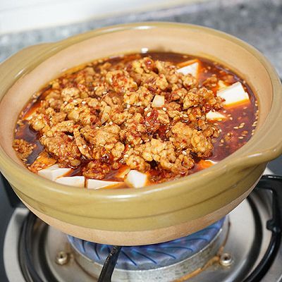 辣椒面|肉沫豆腐煲
