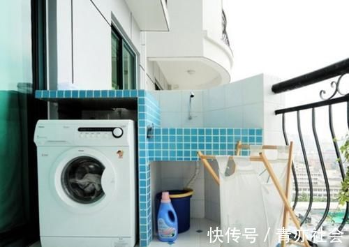 阳台|洗衣机放阳台万万要安装这个,幸好听了老阿姨的话,实在太实用了