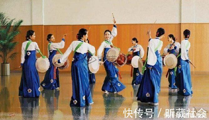 芭蕾舞者&从朝鲜精美油画,欣赏美丽的朝鲜姑娘