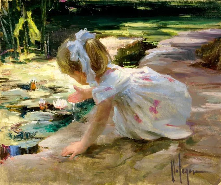 ·沃利戈夫|弗拉基米尔·沃利戈夫 的笔下，夏日繁花，娇媚女子，岁月静好