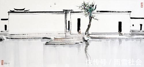 江南园林#“中国画”吴冠中画的太好,中国画在他笔下活了起来