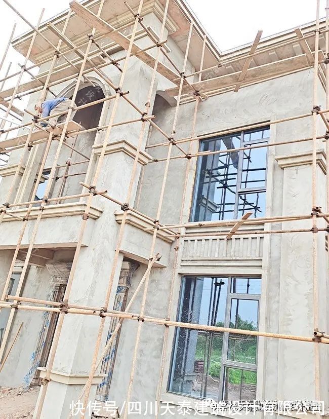 完工|四川自贡三层欧式乡村别墅完工实景 农村别墅自建房 自贡施工队