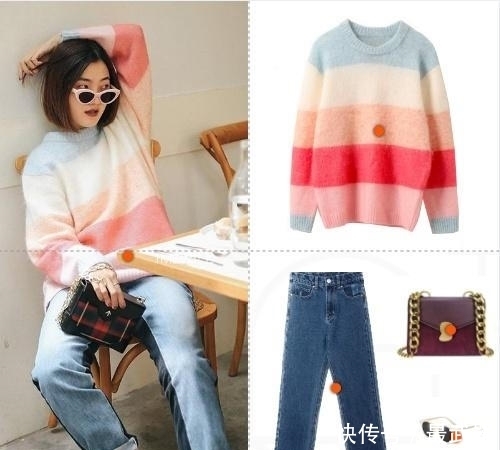 色毛衣|冬天衣橱有4款毛衣就够了,胖女人穿显苗条,小个子穿显高瘦