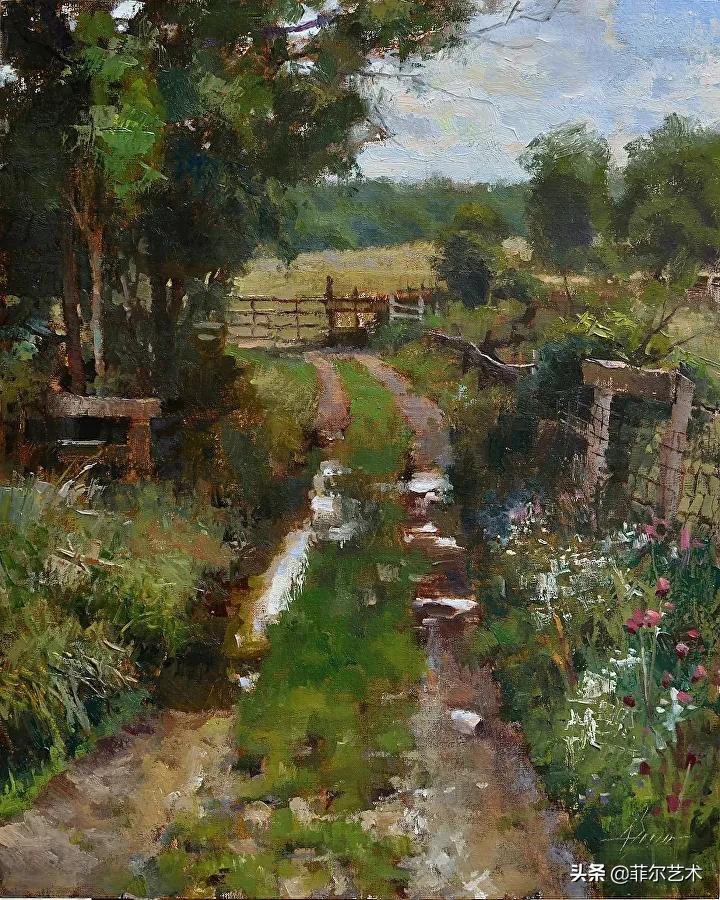 真实性|美国画家杰森·萨克兰色彩优美的外光派风景油画作品欣赏