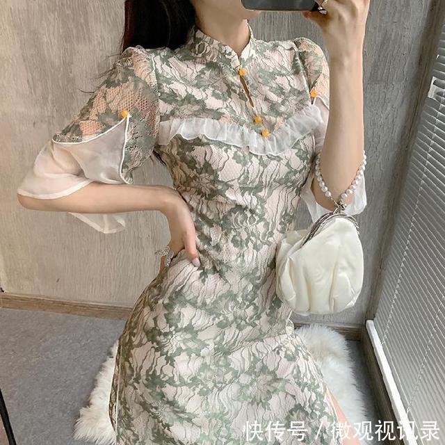  改良|上游时尚｜人间尤物的国风改良旗袍，温柔气质又显瘦