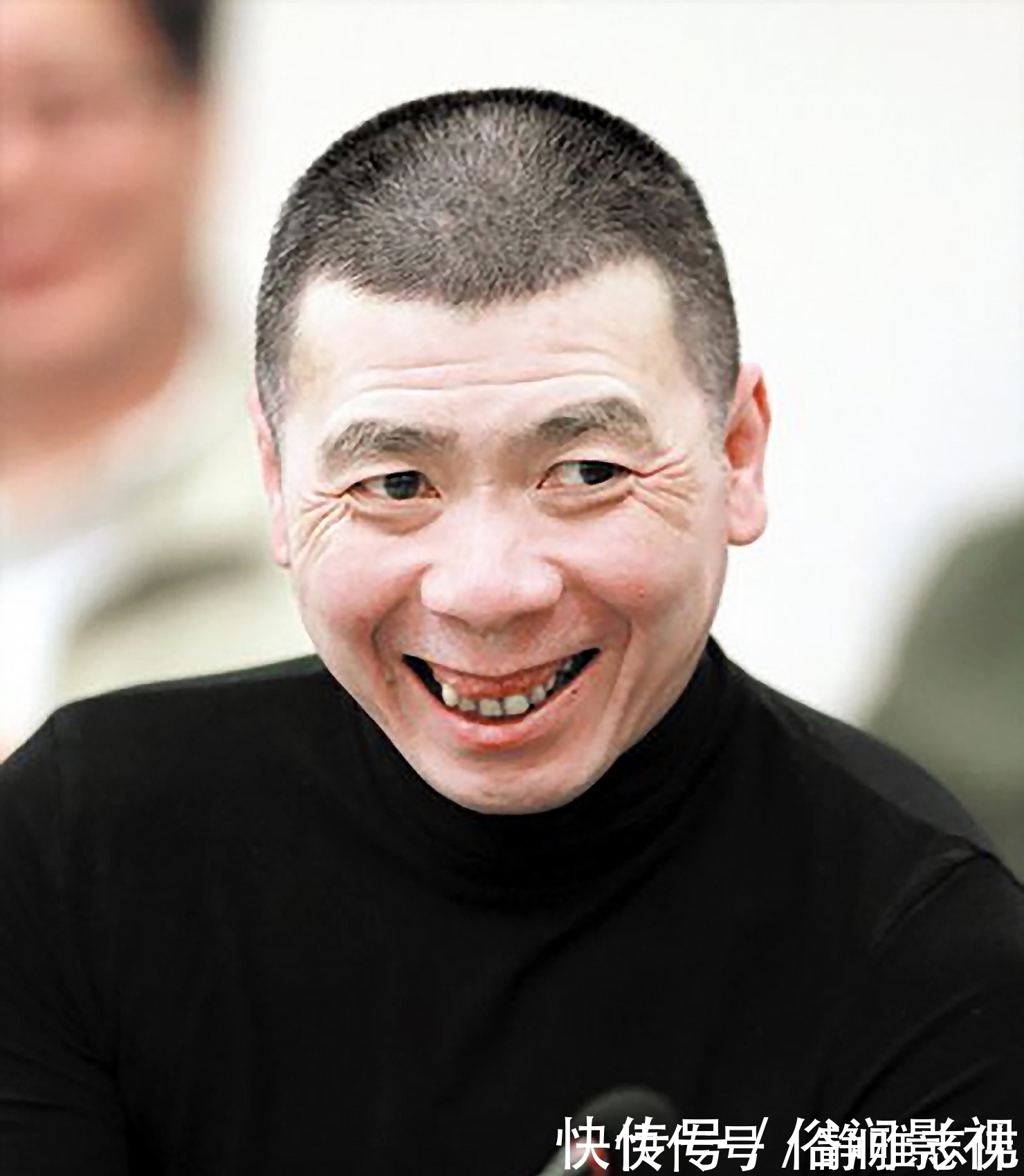 我不是潘金莲@著名影视导演冯小刚,14幅毛笔艺术字展,梁宏达说:这字有点横