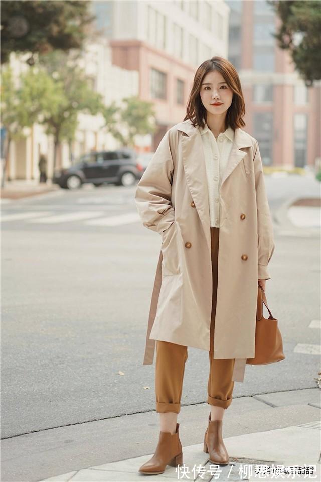 风衣|今年穿风衣,不建议你配阔腿裤,这“2条”裤子更合拍,遮肉显高