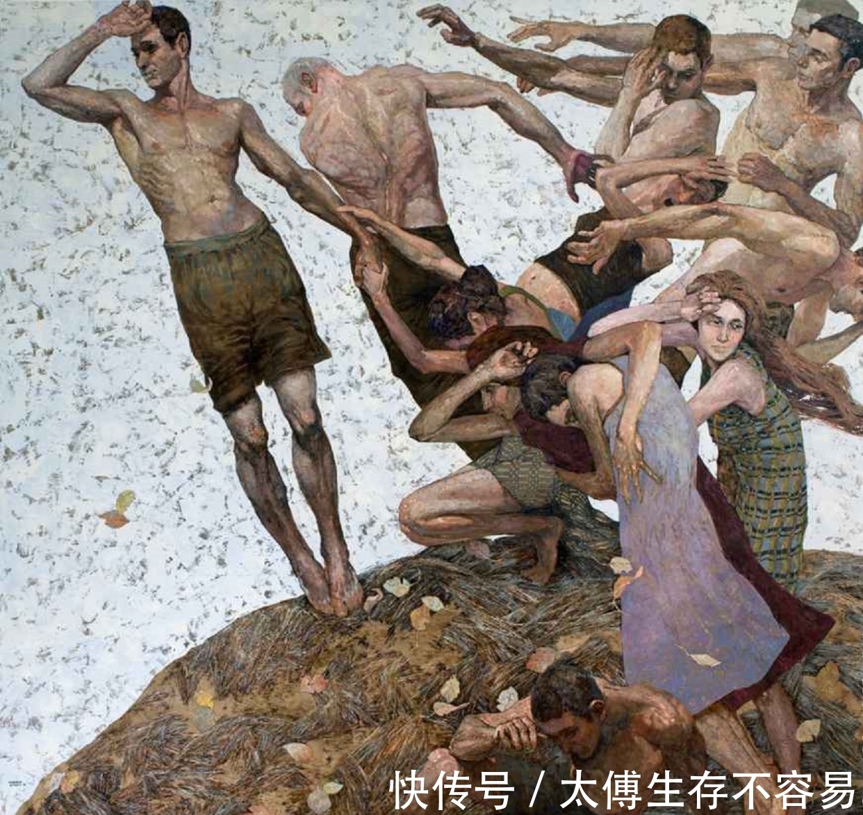 油画作品&扭曲的人体,无声的话语——萨拉津非比寻常的人体艺术