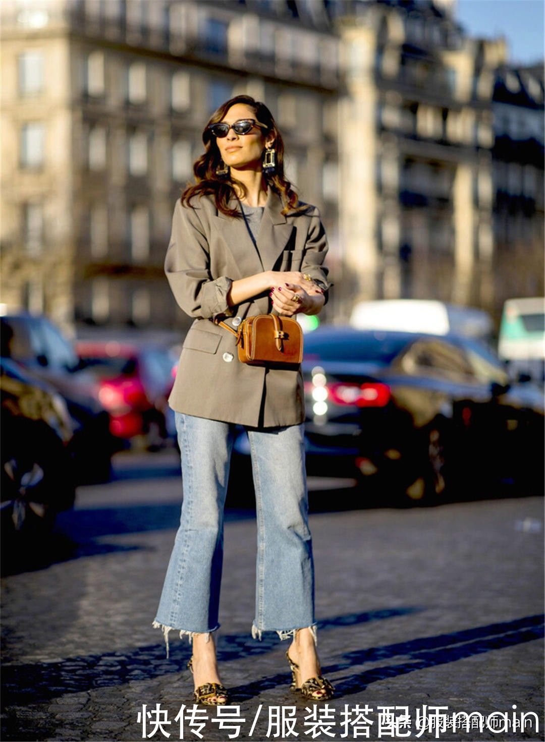 腿粗女孩怎么能少了喇叭裤，不靠PS也能“修”腿